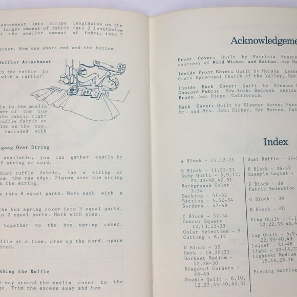 Vintage 1985 Lover's Knot Eleanor Burns Quilt Quilting Patterns Design Idea Book - Picture 10 of 11